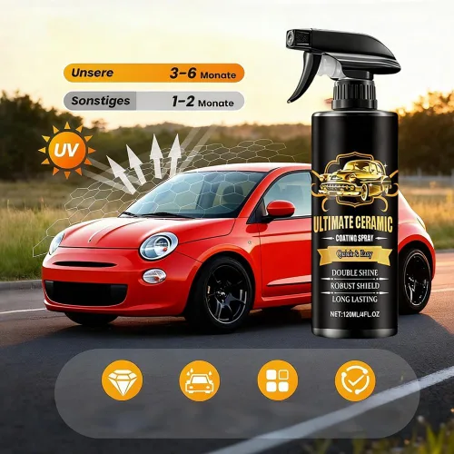 Vista 2 de Revestimiento de cerámica para automóviles, cera de automóvil 2025, aerosol portátil para detalles, protección de pintura duradera
