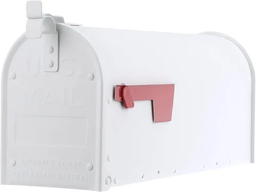 Vista 12 de Architectural Mailboxes Admiral™ Buzón de Correo de Metal de Aluminio Resistente al Óxido Montado en Poste para Exterior, Negro, Buzón Grande