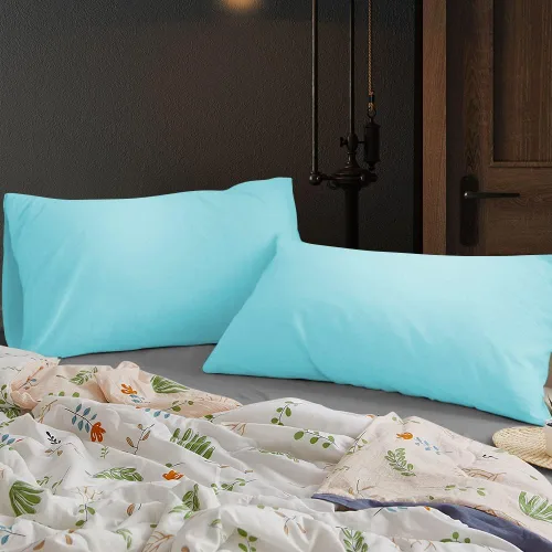 Vista 7 de BEDSUM Juego de 2 fundas de almohada de microfibra estándar suaves, resistentes a las arrugas y de fácil cuidado con cierre de sobre para niños, 20