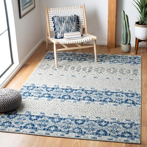 Vista 28 de SAFAVIEH Madison Collection - Alfombra decorativa de 2 pies 3 pulgadas x 4 pies, color carbón y gris, diseño bohemio chic, no desprende pelusa