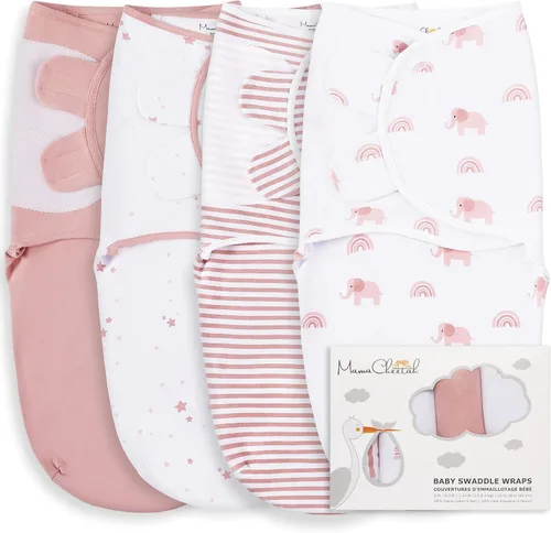 Vista 19 de Mama Cheetah Saco de envolver para bebés prematuros, saco de dormir orgánico para bebés prematuros, manta para envolver prematuros, envolturas