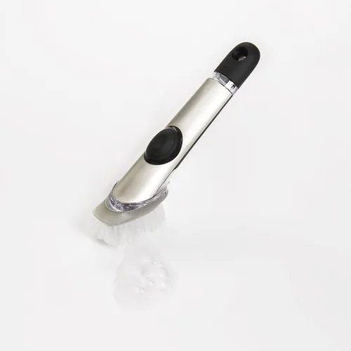 Vista 4 de OXO SteeL - Cepillo dispensador de jabón con recambios de cepillo dispensador de jabón OXO SteeL, paquete de 2
