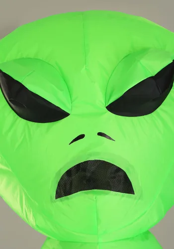 Vista 3 de Disfraz Inflable de Alienígena Verde para Niños Multicolor