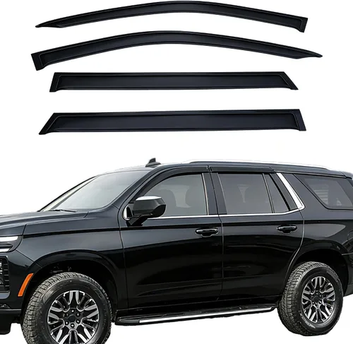 Vista 26 de Viseras adhesivas para ventana, protectores de lluvia compatibles con Toyota Rav4 2006-2012, deflector de ventana de ventilación lateral, protección