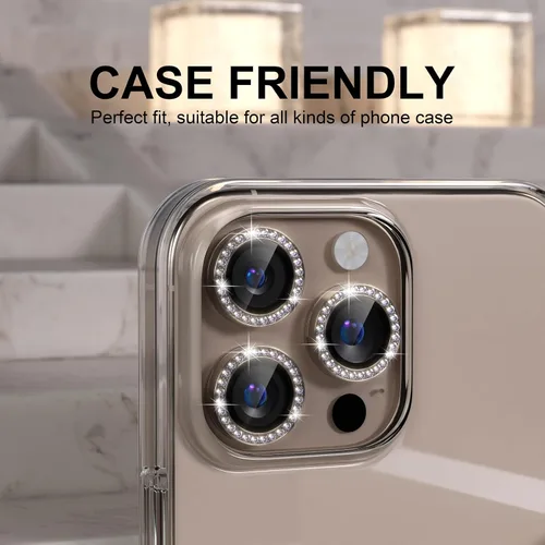 Vista 314 de Choiche Compatible para iPhone 16 Pro/iPhone 16 Pro Max Protector de Lente de Cámara, Vidrio Templado 9H Protector de Pantalla de Cubierta de Cámara
