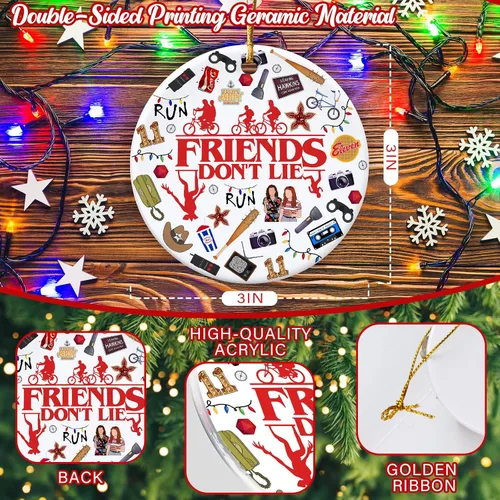 Vista 2 de Regalos de Mercancía de Cosas Divertidas Retro 2025 Adorno de Navidad Decoraciones Acrílicas Decoración de Árbol de Navidad Regalo Único para Amigos
