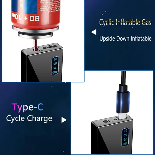 Vista 4 de Black Dragon - Encendedor de arco y butano 2 en 1, linterna de llama de chorro, recargable por USB, resistente al viento, recargable para barbacoas