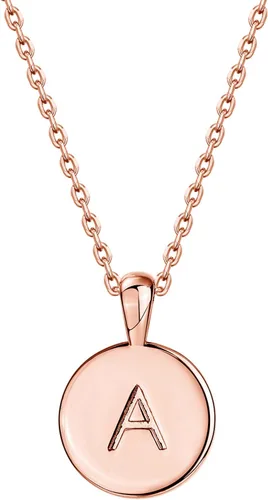 Vista 58 de PAVOI - Collar con dije de letra inicial chapado en oro de 14 quilates para mujer Collar con inicial alfabética de oro