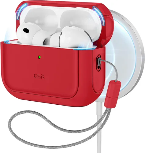 Vista 16 de ESR Funda para AirPods Pro 3, compatible con AirPods Pro de 3ª generación (2025), compatible con MagSafe, cubierta de protección completa contra