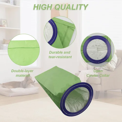Vista 3 de Paquete de 10 bolsas de vacío para mochila ProTeam 100331 de 10 cuartos de galón Bolsas de filtro de repuesto para Coachvac, Super Coachvac