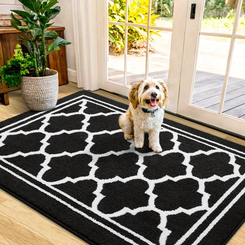 Vista 12 de Buganda Alfombra para Puerta Interior, Tapete Resistente a la Suciedad y Absorbente, Antideslizante, Alfombras de Perfil Bajo para Entrada