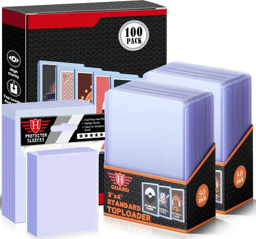 Vista 8 de 50 sobres para tarjetas, fundas de plástico duro de 3 x 4 pulgadas