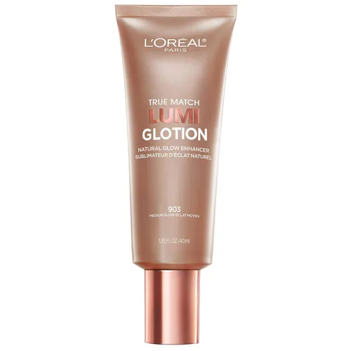 Vista 19 de L'Oréal Paris Maquillaje True Match Lumi Glotion, Potenciador de brillo natural, Iluminador resaltador, Gotas bronceadoras para un brillo bañado por