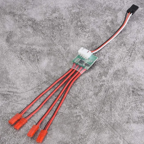 Vista 7 de Dilwe Controlador de tira de luz LED de barra de luz LED para avión de control remoto (3S)
