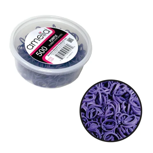 Vista 15 de 500 unidades de gomitas en contenedor de rejillas para colas de caballo y trenzas., Negro