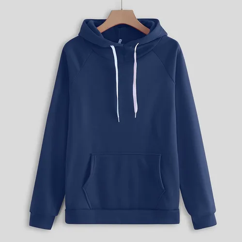 Vista 3 de Trajes deportivos para mujer, ajuste holgado, a la moda, casual, con cordón y bolsillos, sudadera con capucha y pantalones, conjunto de ejercicio
