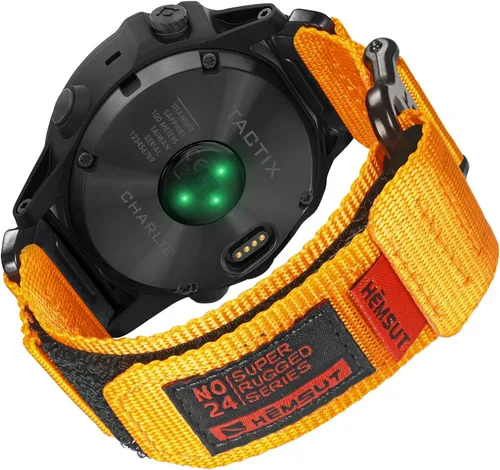 Vista 10 de Compatible con la Correa de Reloj Garmin, Correa Deportiva de Nylon Super Resistente con Diseño de Bucle Tejido