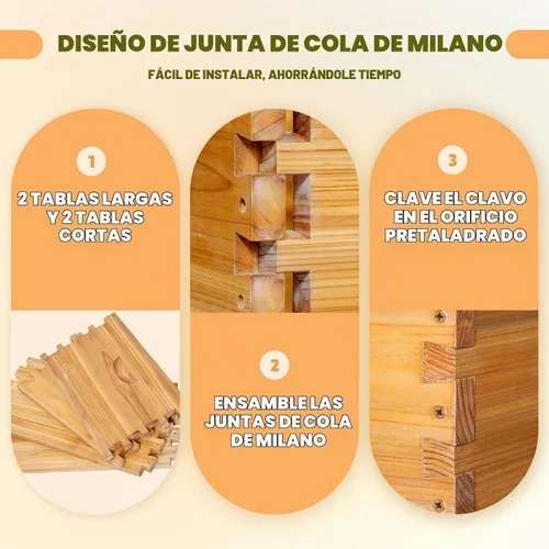 Vista 8 de Kit completo de colmena de abeja Langstroth de 10 marcos con revestimiento de cera de abeja, incluye marcos de colmena y hojas de base enceradas
