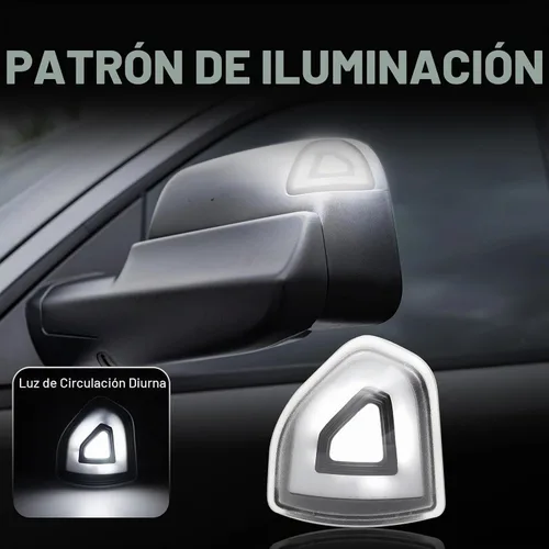 Vista 3 de Luces de señal de giro para espejo lateral LED compatibles con Ram 1500 2021-2023/para Ram 1500 Classic 2022 2023/para Ram 2500 3500 19-22 Señal
