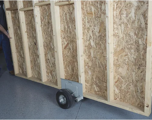 Vista 5 de Strongway Plataforma móvil de paneles, ruedas neumáticas móviles para muebles con capacidad de 600 libras, plataforma de rodillos de panel