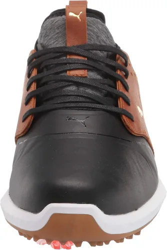 Vista 2 de PUMA Zapatos de golf Ignite Pwradapt hechos a mano en jaula para hombre, Blanc Argent
