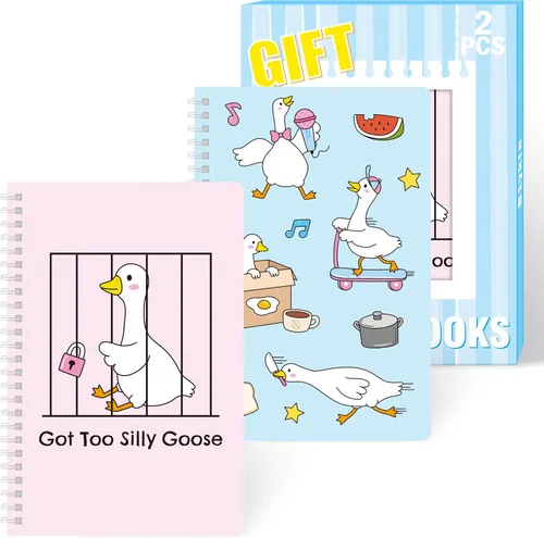 Vista 31 de B1ykin Cuadernos en espiral A5, 2 unidades, 50 hojas, 100 páginas, encuadernados con alambre, regalo de agradecimiento al profesor, cuaderno