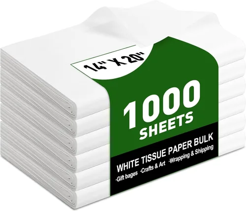 Vista 8 de TUXIYA 200 hojas de papel de seda verde para bolsas de regalo, 14 x 20 pulgadas, papel de seda verde a granel para envoltura de regalo, relleno