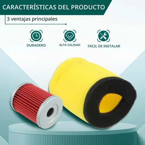 Vista 5 de AUTOKAY Filtro de aceite de aire para Suzuki 1987-2001 Quadrunner 250 2x4