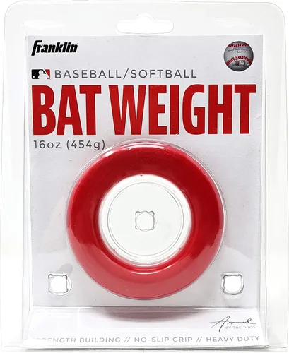 Vista 7 de Franklin Sports Baseball + Softball Donut Bat Weight - 16 oz. for Adult + Youth Baseball + Softball Bats - Donut Batting Weight for Swing Training