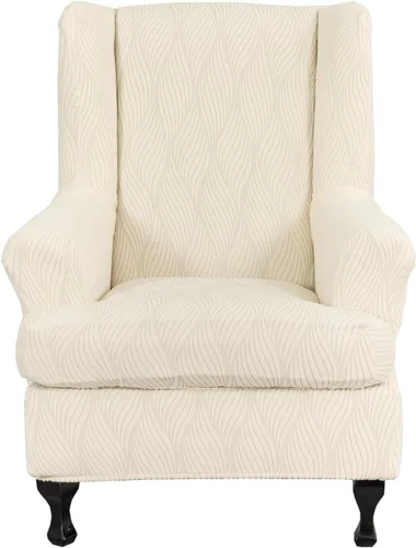 Vista 34 de KRFOONN Fundas para Silla con Respaldo de Alas, 2 Piezas, Fundas Elásticas de Elastano para Silla con Respaldo de Alas, Fundas para Sofá, Fundas