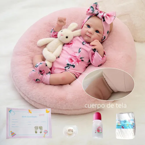Vista 6 de FOCKOF Muñecas de Bebé Realistas Reborn - Muñecas de Bebé de la Vida Real de 18 Pulgadas Niña Muñeca de Bebé Realista con Accesorios para 3+ Años
