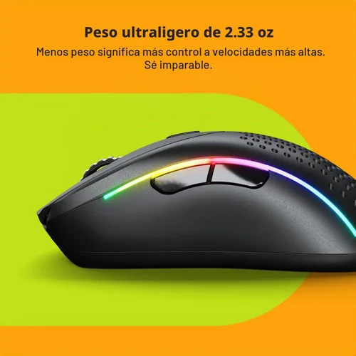 Vista 4 de Glorious Gaming - Mouse ergonómico inalámbrico modelo D 2, superligero 2.33 oz, hasta 210 horas de duración de la batería, sensor óptico de 26 K, 6