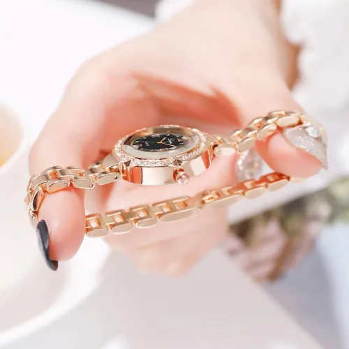 Vista 7 de Bokeley - Reloj de cuarzo para mujer, acero inoxidable, con pulsera