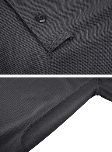 Vista 7 de KEFITEVD Camisas polo de jersey para hombre, de secado rápido, tácticas, de manga corta, para exteriores, de piqué