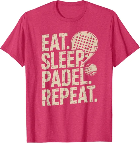 Vista 24 de Camiseta Eat Sleep Padel Repeat Padel Jugador de Tenis