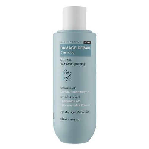 Vista 12 de Bare Anatomy Champú anticaídas Proporciona 5 veces control de caída del cabello pH 4.6 Adenosina y péptidos Fortalece las raíces débiles