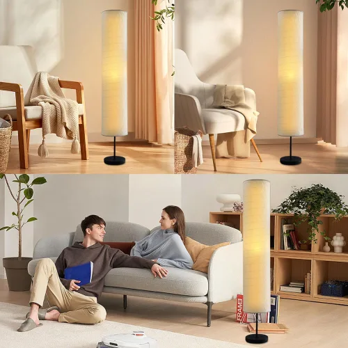 Vista 7 de Lámpara de pie de papel, lámpara de pie, lámpara de pie de papel, decoración de habitación, farol de luz para dormitorio, tocador, sala de estar