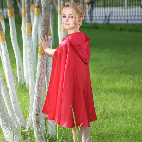 Vista 2 de Sunny Fashion Girls Cape Christmas Halloween Fairy Tail Little Hood Red Cloak