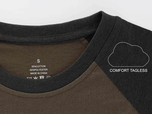 Vista 6 de HARBETH Camiseta de manga larga para hombre, estilo casual, vintage, ajustada, deportiva, gimnasio, entrenamiento, béisbol, senderismo