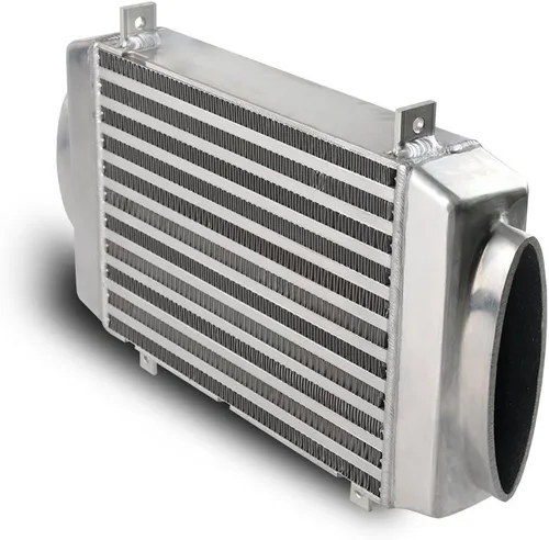 Vista 3 de G-PLUS Intercooler de sobrecarga de montaje superior de aluminio atornillado compatible con Mini Cooper 2002-2006