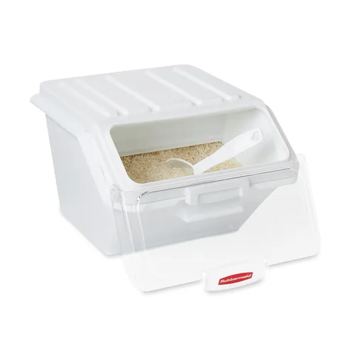 Vista 6 de Rubbermaid Commercial Products ProSave - Contenedor apilable para almacenamiento y cuchara/herramienta de medición