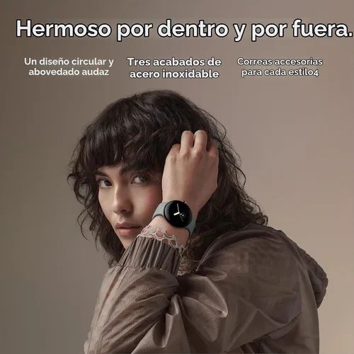 Vista 2 de Google Pixel Watch 1ª generación (modelo anterior) – Reloj inteligente Android con seguimiento de actividad Fitbit – Reloj de seguimiento
