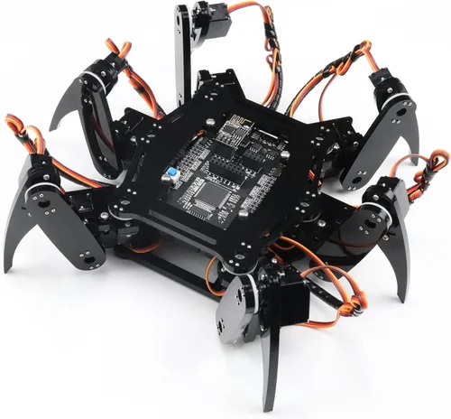 Vista 8 de Freenove - Kit de robot hexápodo con control remoto (compatible con Arduino IDE), torsión de arrastre para caminar, control remoto de aplicación
