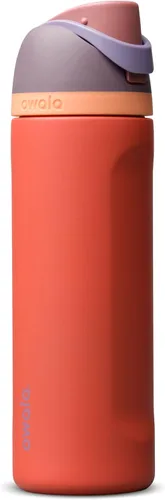 Vista 92 de Owala FreeSip - Acero inoxidable - 32 oz - Morado/Azul (pistas de esquí de los años 80)
