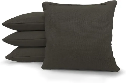 Vista 3 de 8 bolsas estándar de cornhole de tela de pato reglamentarias rellenas de maíz
