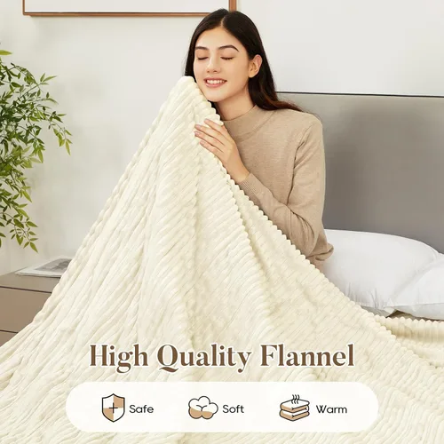 Vista 2 de Manta térmica eléctrica tamaño Queen, manta térmica de franela suave de calentamiento rápido de 84 x 90 pulgadas con temporizador de 8 horas, 6