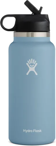 Vista 25 de Hydro Flask de boca ancha con tapa Flex de pajita de 24 onzas Agave