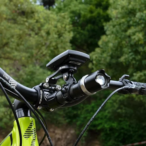 Vista 6 de corki Cycles - Soporte de bicicleta para computadora con ángulo ajustable en ángulo hacia fuera, compatible con Garmin Wahoo Bryton Cateye