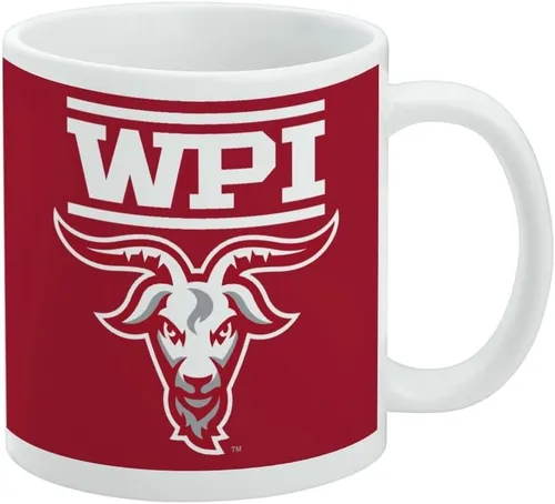 Vista 241 de Taza de cerámica con el logotipo principal de la Universidad Rider, taza de regalo novedosa para café, té y bebidas calientes, 11oz, blanca