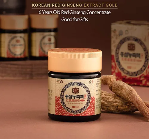 Vista 3 de Gangwoninsam ] Extracto de ginseng rojo coreano de oro, 4.23 onzas líquidas. Nuevo diseño de paquete, contiene extracto de raíz de ginseng rojo